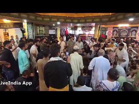 مجلس سید ش ہداء حضرت حسین ابن علی علیہ سلام مقام پاندریٹھن ذاکراہلبیت سید بشارت کاظمی صاحب