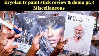 Kryolan tv paint stick review & demo pt.3- complementary items that were sent with my order