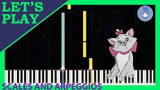 Scales and Arpeggios from The Aristocats [Piano Tutorial]