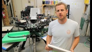Our Technique When Printing With Water Based Ink