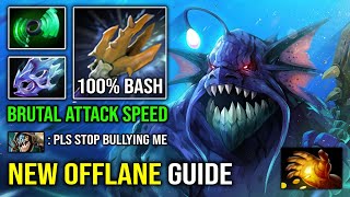 WTF 100% PERMA BASH First Item Midas Slardar Brutal Moon Shard Max ATK Speed Bullying Slark Dota 2
