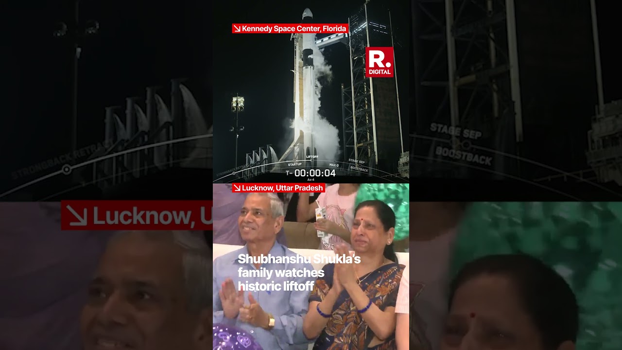 Astronaut Shubhanshu Shukla’s Parents Celebrate Ax-4 Launch