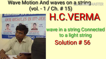 Solution # 56/ Wave Motion And waves on string/ H.C.VERMA/ Ch. 15 / Vol 1