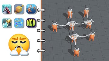 Shark Attack!!, Block Drop ASMR, Free People!, Water Jets, Collect What You Can | New Games Daily