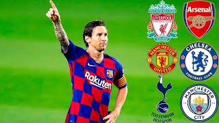 Lionel Messi ● All Goals vs the Premier League