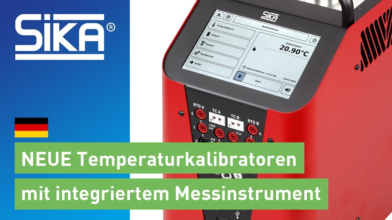 NEUE SIKA Temperaturkalibratoren mit integriertem Messinstrument