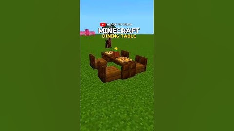 Minecraft | Dining Table build hack/idea #shortfeed #shortvideo #shorts