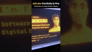 Celebrity edhdev Portfolio is Fire Old School Linux Meets Modern Creativity Profile