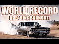 Dark roast burnout car  world record day  behind the scenes of farmtruck and azn episode 4