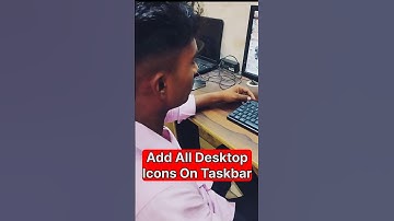 Add All Desktop Icon on टास्कबार⚡#shortvideo #shorts #short #desktopicons  #taskbar #computertricks