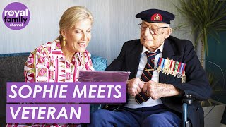 Sophie, Duchess of Edinburgh Meets 105-Year-Old WWII Veteran