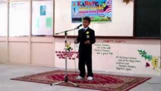 Mikhael State Champion impromptu speech 2012