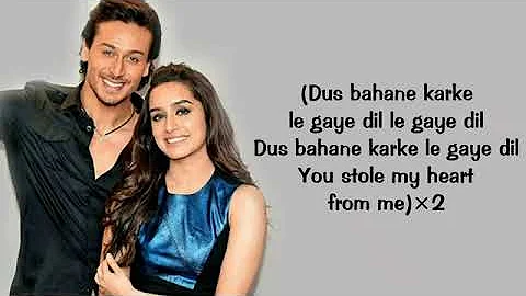 Dus Bahane 2 0 lyrics   Shaan, Tulsi Kumar   Baaghi 3 Song   Tiger S, Shraddha K