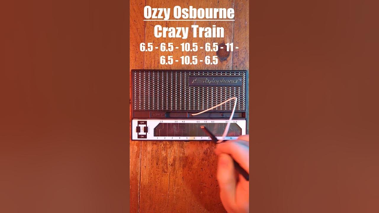 ozzy osbourne crazy train stylophone