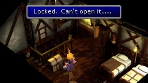 FFVII - How to open the mysterious chest in Kalm