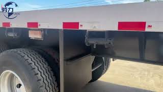 3 axle flatbed trailer cont 40-60tons container transport semi trailer 40ft flatbed semi trailer