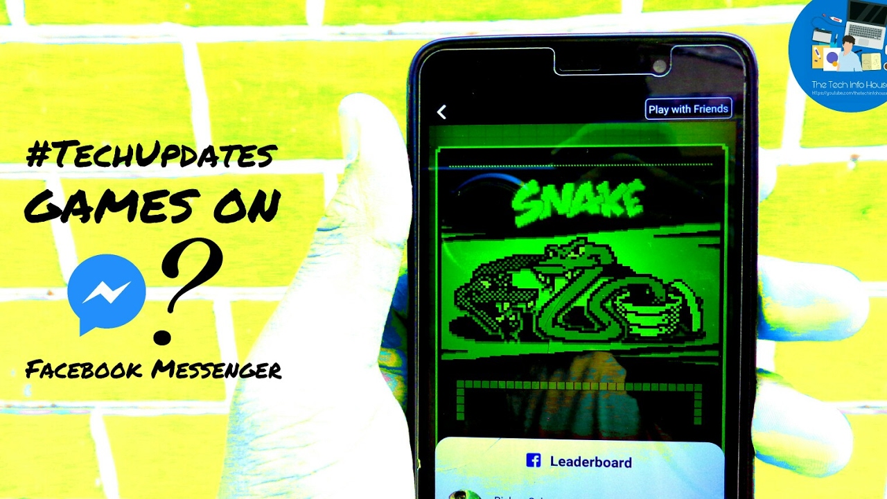 How to play games on Facebook Messenger TechUpdates 😍 YouTube