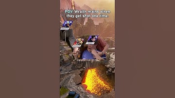 Wraith mains when they get shot one time! 😈 Apex Legends Memes #shorts