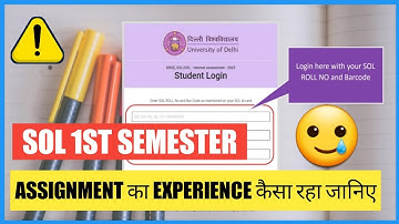 Du Sol First Semester Assignment Experience 2023 - Dont do this Mistake Students 🙏