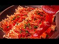 [Chos Cooking] Delicious spicy enoki mushroom dish