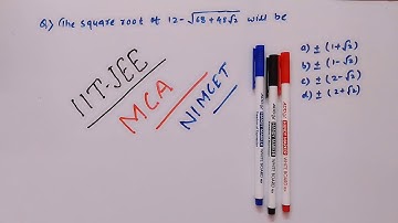 The square root of 12-sqrt(68+48*sqrt(2)) will be ...| #iitjee #nimcet #mca important questions
