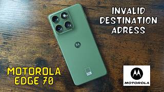 How to fix invalid destination adress Motorola Edge 70 (Quick Fix)