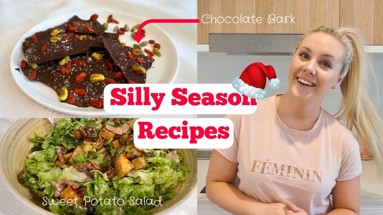 Silly Season Cooking | Chocolate Bark & Sweet Potato Salad - YouTube