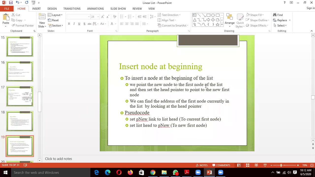 Linear List Part 2 YouTube