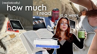how much do i read in a week? 🤔📖 *reading vlog*