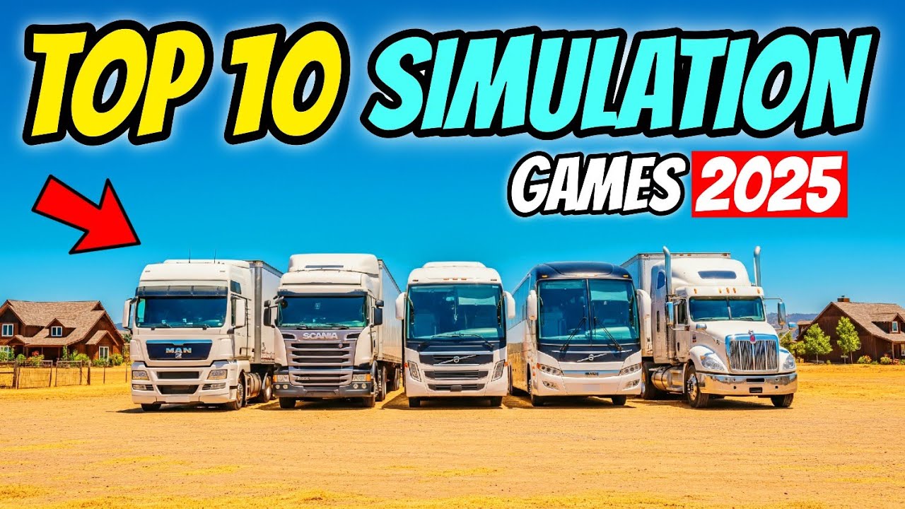 Top 10 Simulation Games Android 2025 Car, Train & Truck