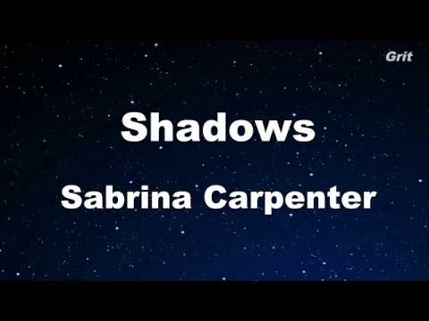 Shadows - Sabrina Carpenter Karaoke No Guide Melody Instrumental