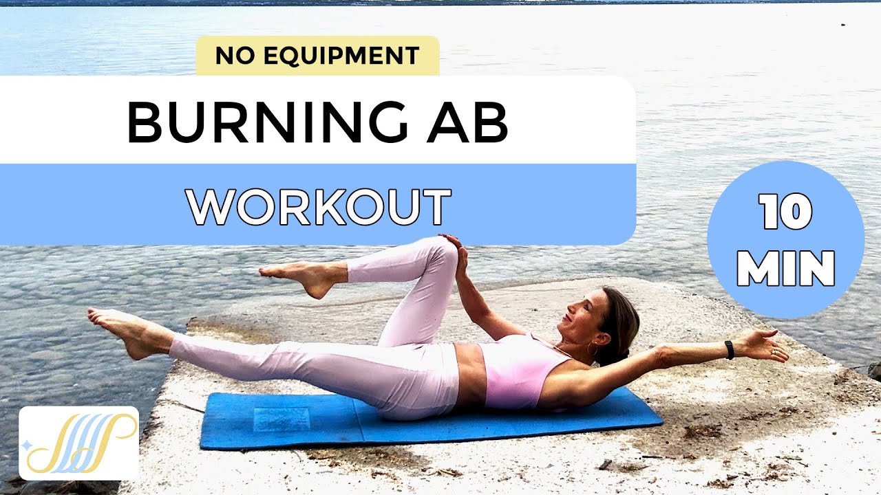 Burning Ab WORKOUT - No Equipment // 10 MIN - YouTube