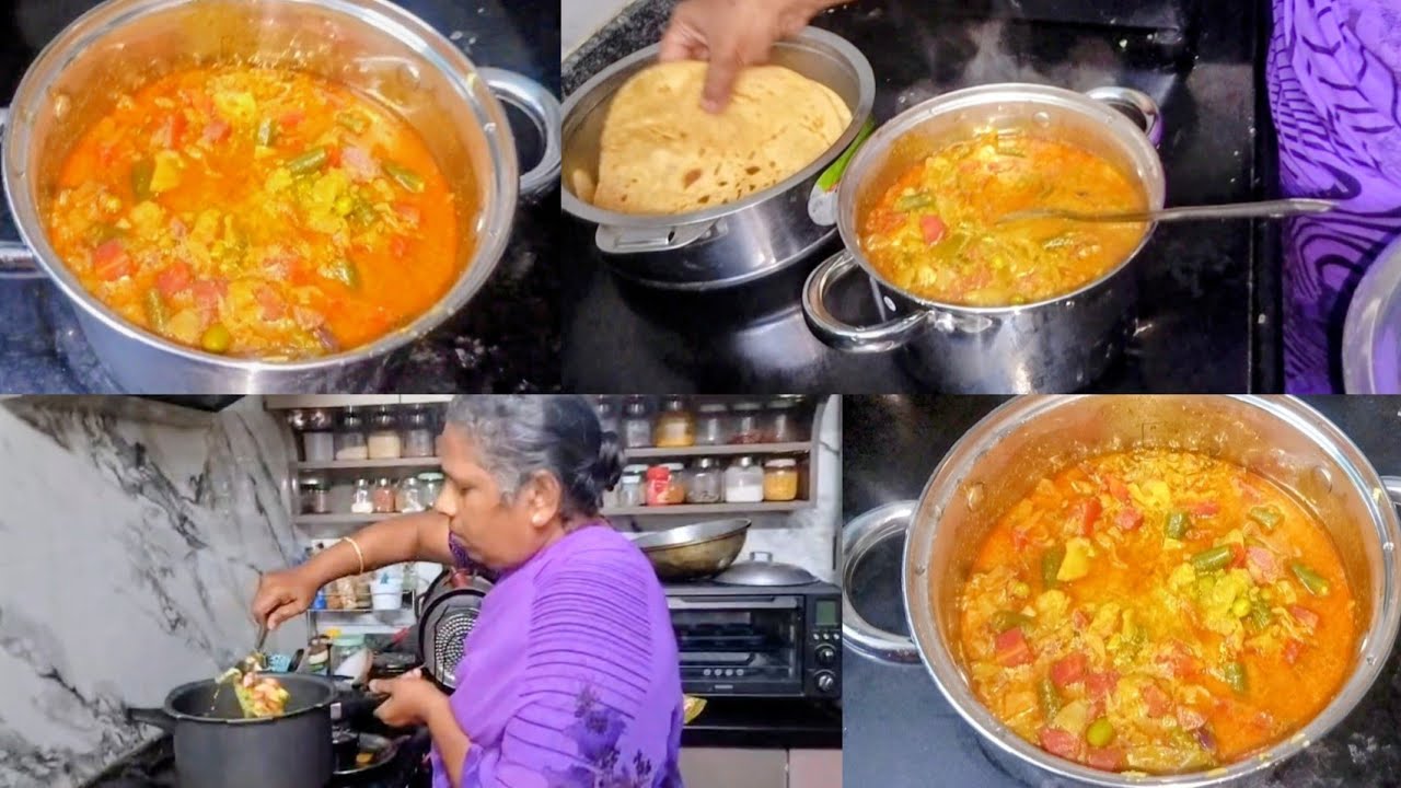 ತರಕಾರಿ ಕುರ್ಮಾ ಸೂಪರ್ ಕಾಂಬಿನೇಷನ್ ಚಪಾತಿಗೆ ಗೀ ರೈಸ್ ಗೆ ಸೈಡ್ ಡಿಶ್ ತಟ್ ಅಂತ ರೆಡಿ ಆಗುತ್ತೆ Quick Veg Kurma 