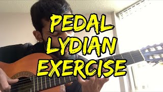 pedal lydian scale chromatic descending