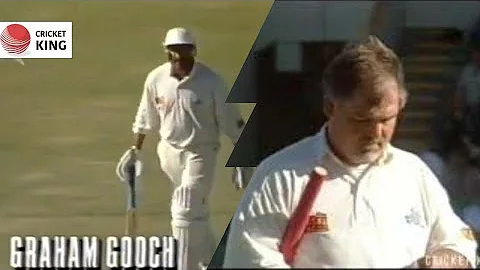 Graham Gooch & Mike Gatting last Test innings @ Pe...