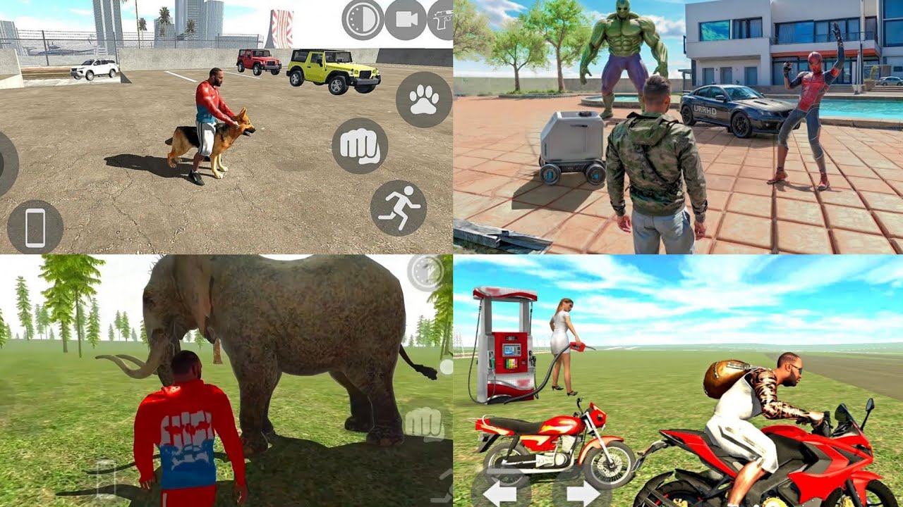Dog Ride+Elephant+New Bike+Lion | Indian Bikes Driving 3d All New Cheat ...