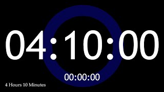 4 HOUR 10 MINUTE TIMER & ALARM