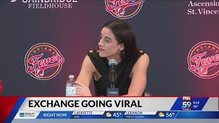 Celebrity Columnist's awkward exchange with Caitlin Clark goes viral Wealth