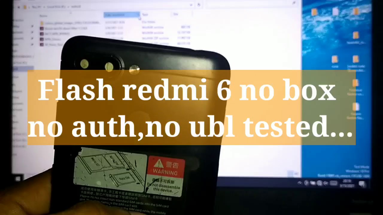 FLASH REDMI6 CEREUS NO AUTH NO UBL ,VIBRA ONLY ,BOTLOOP, HANG LOGO...