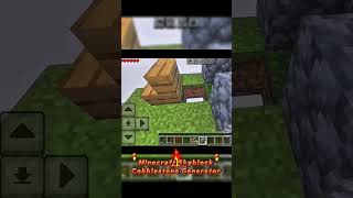 1 BLOKLA BAŞLADIM! 😳 #shorts #cobblestonegenerator #minecraft #minecraftfarm #skyblock