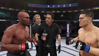 Kamaru Usman vs Nick Diaz (EA Sports UFC 3) - CPU vs CPU