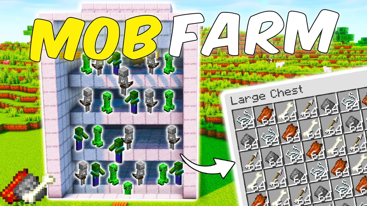 EN KOLAY MOB FARMI !! Minecraft: Mob Farmı Nasıl Yapılır l Minecraft Sistemler