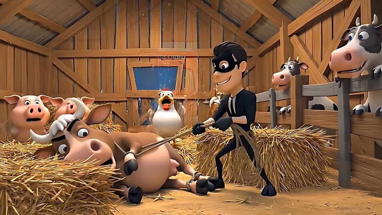 Thief Riding Sheep Thief in Old MacDonald's Farm | EP-6 | The Lost Cows & Sheep & Goat ...