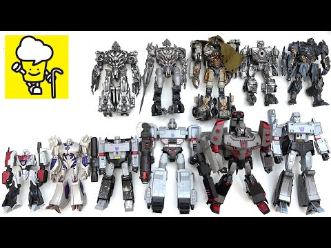 Different Megatron Transformers Movie TFP Cyberverse Animated G1ランスフォーマー 變形金剛 robots to vehicles