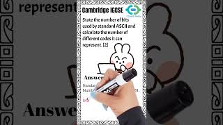 Standard ASCII: Number of Bits & Number of Codes | IGCSE Computer Science 0478 | O Level 2210
