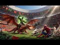 Spider-Man vs Hulk DRAGON Fight in China Stadium 🐉🔥 | Spider-Man Wins Epic Battle!