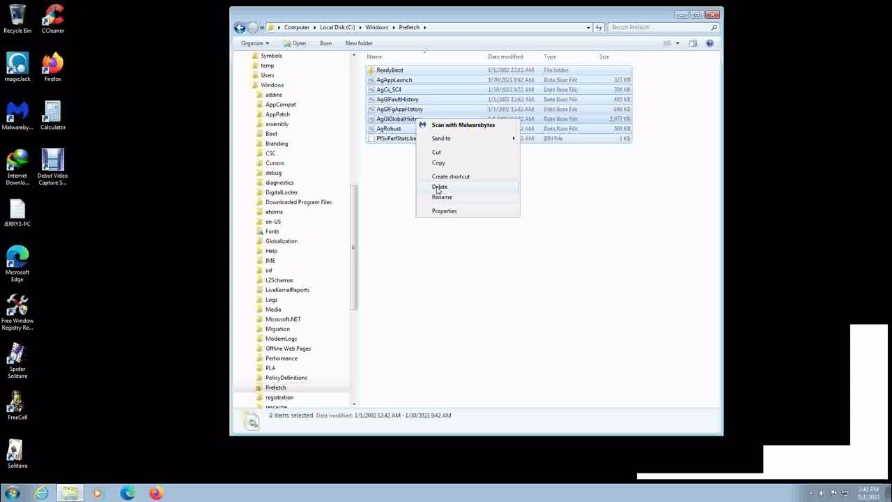 Clean up Window unneeded files YouTube