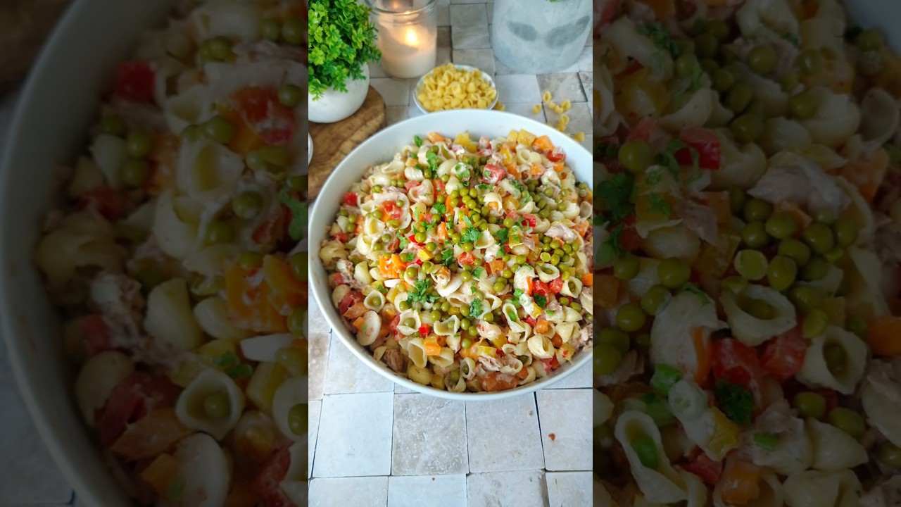 Resteverwertung /Pasta Thunfisch Salat mit Sweet Chili Mayo Dressing# ...