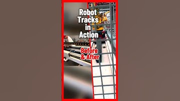 Robot Tracks in Action: Before & After#track #rail #tracksystem #railsystem #factory #evsrobot