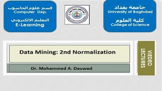 Lecture 4: Data Mining - 2nd Normalization lecture